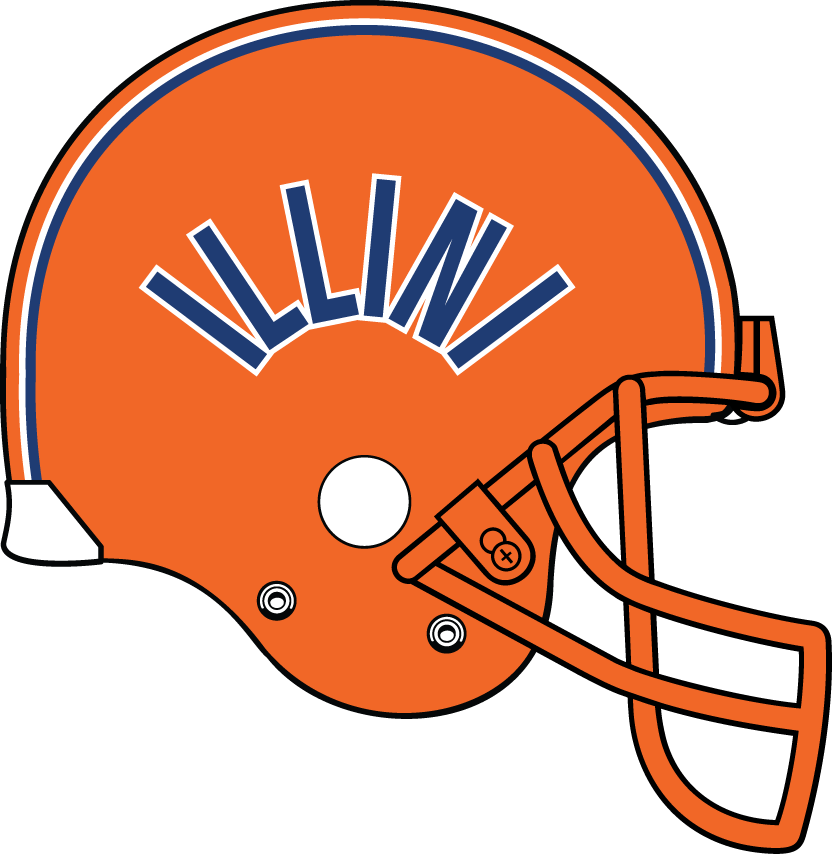 Illinois Fighting Illini 1983-1987 Helmet Logo DIY iron on transfer (heat transfer)